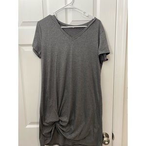 Knotted Tee Shirt Dress